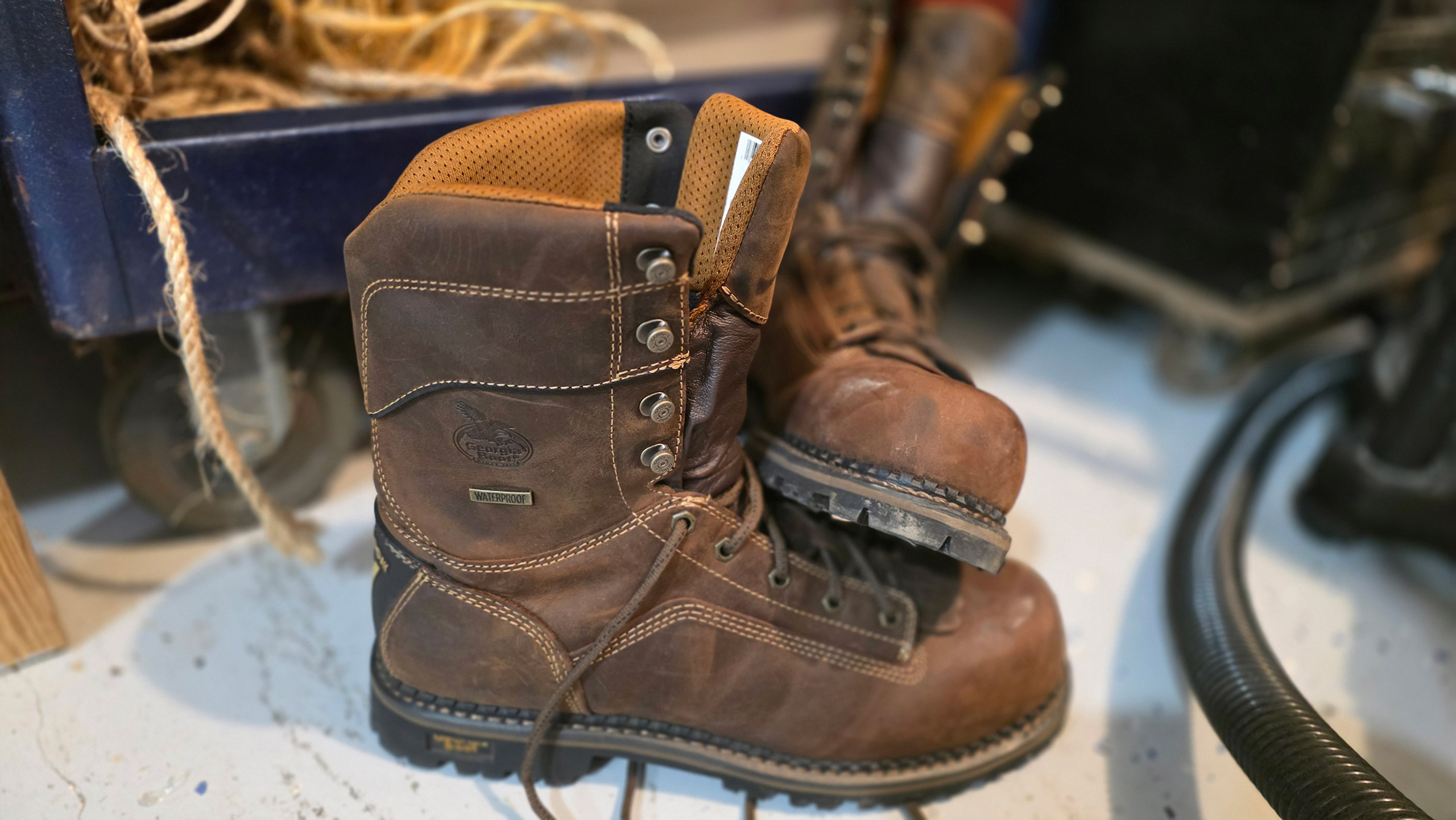 Georgia Boot AMP LT Logger Composite Toe Insulated Waterproof Work Boot